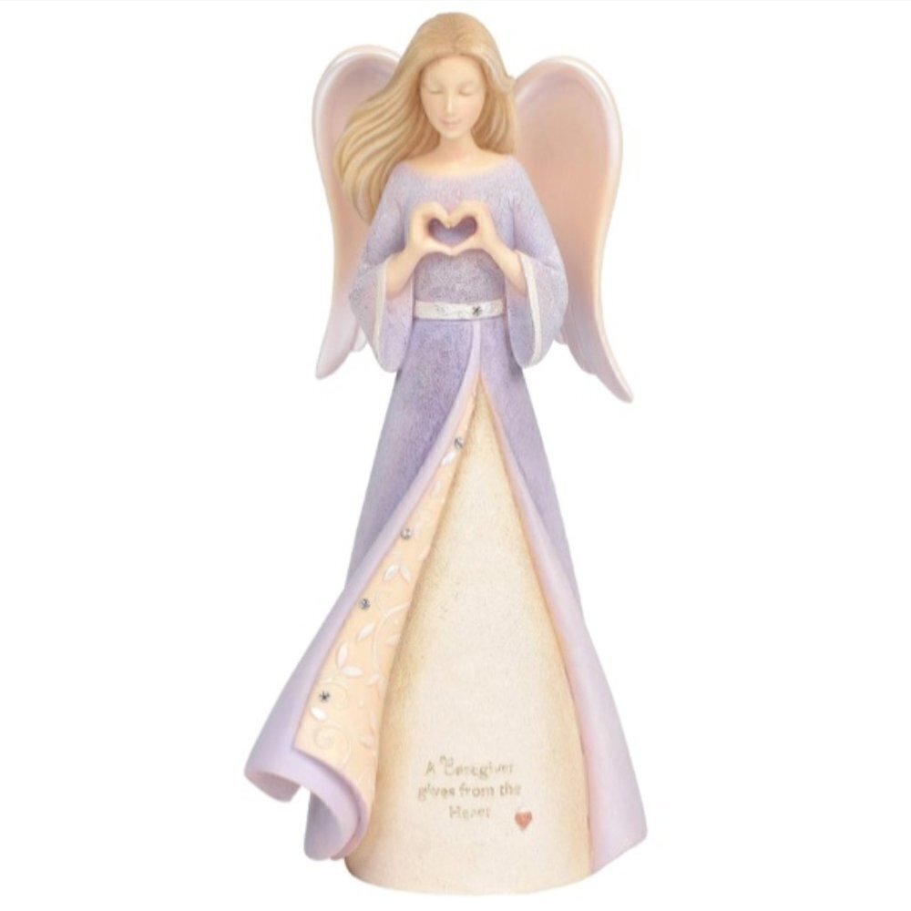 Enesco Caregiver Heart Angel Figurine New​​​​​​​​​​​